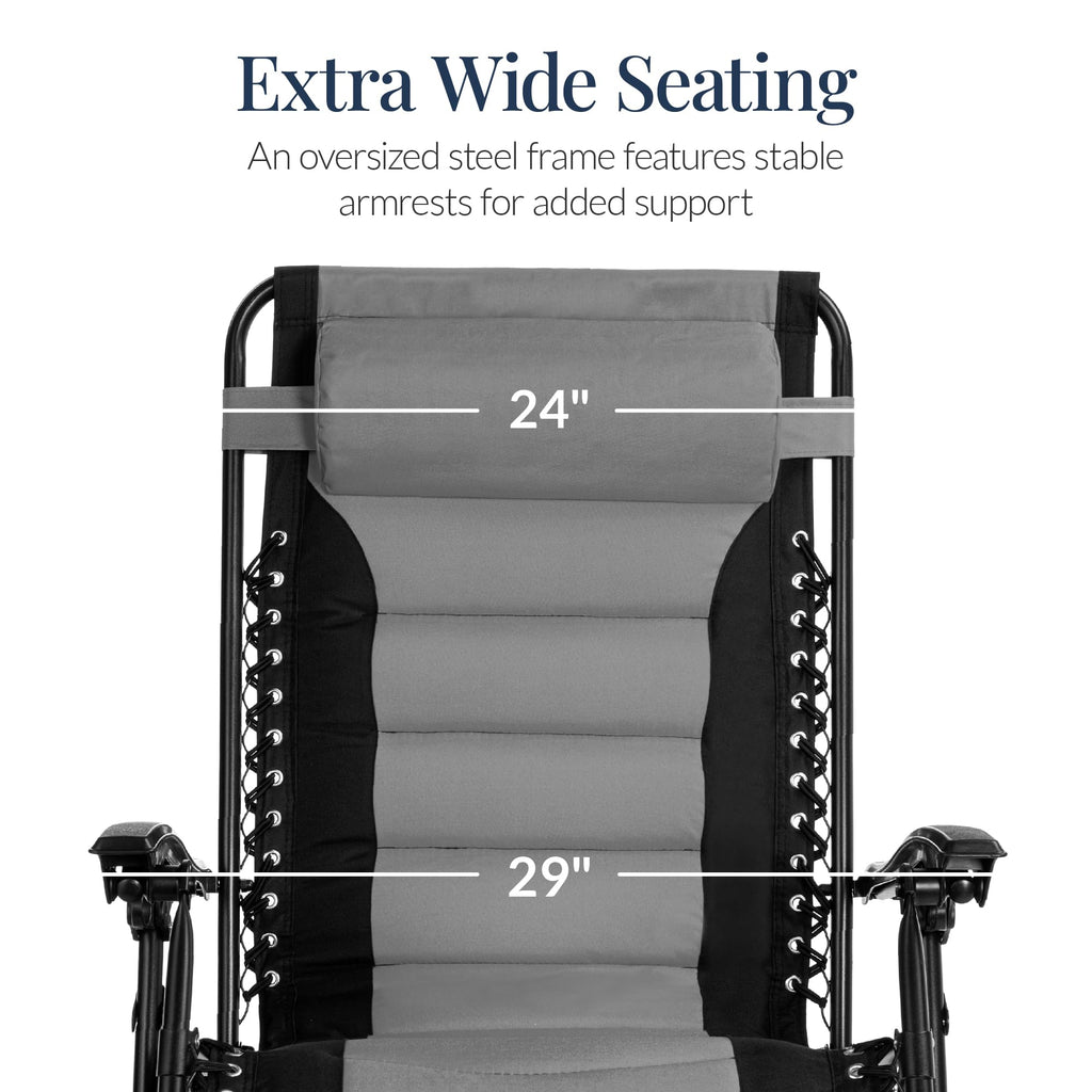 Oversized Padded Zero Gravity Chair Recliner S216