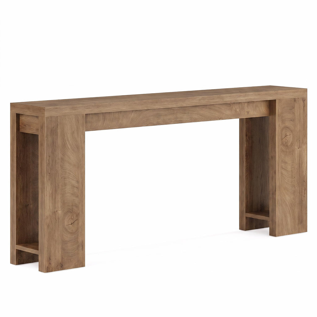 70.9-Inch Light Brown Console Table P155