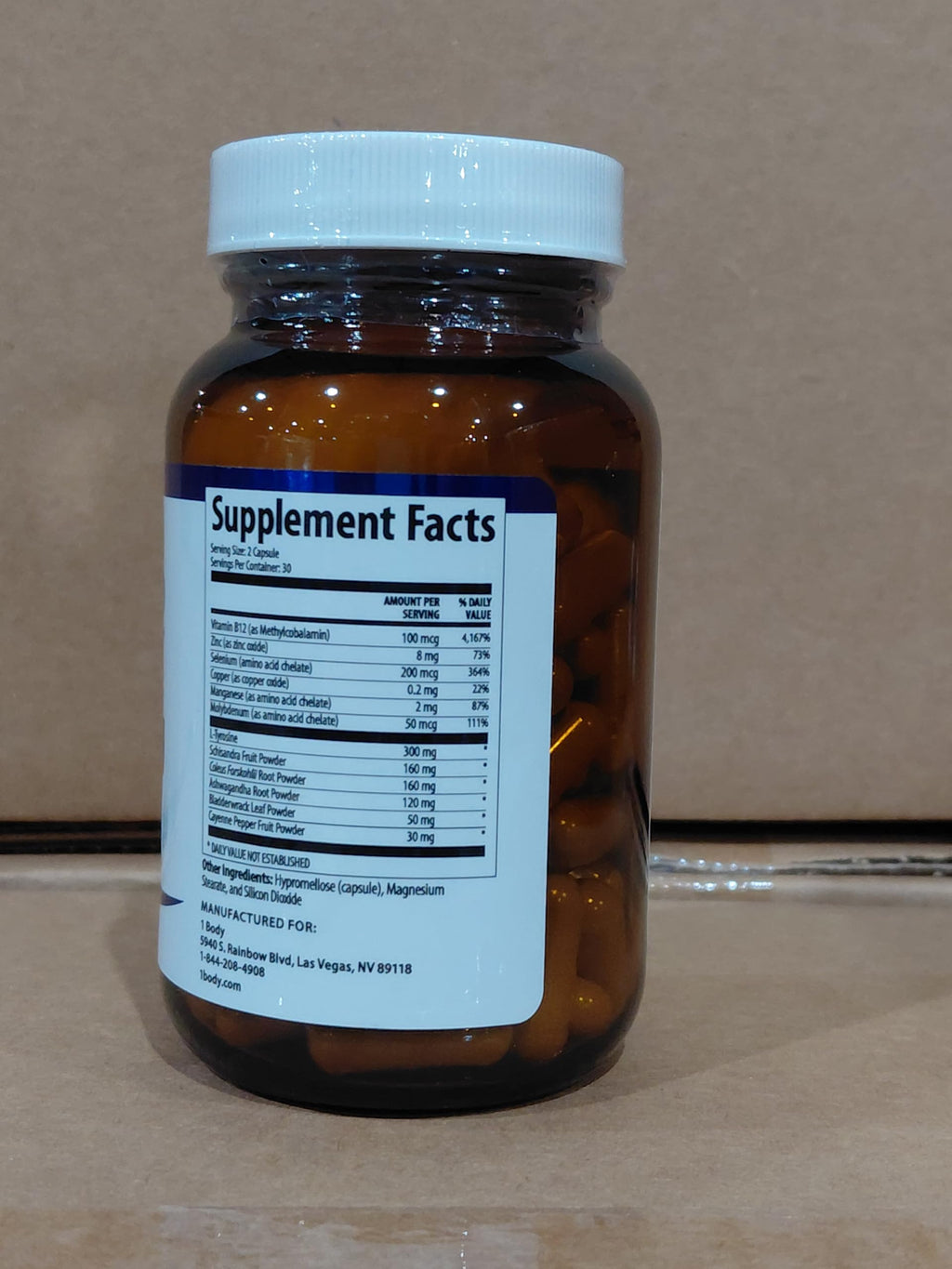 60 Vegan Thyroid Support Capsules F841