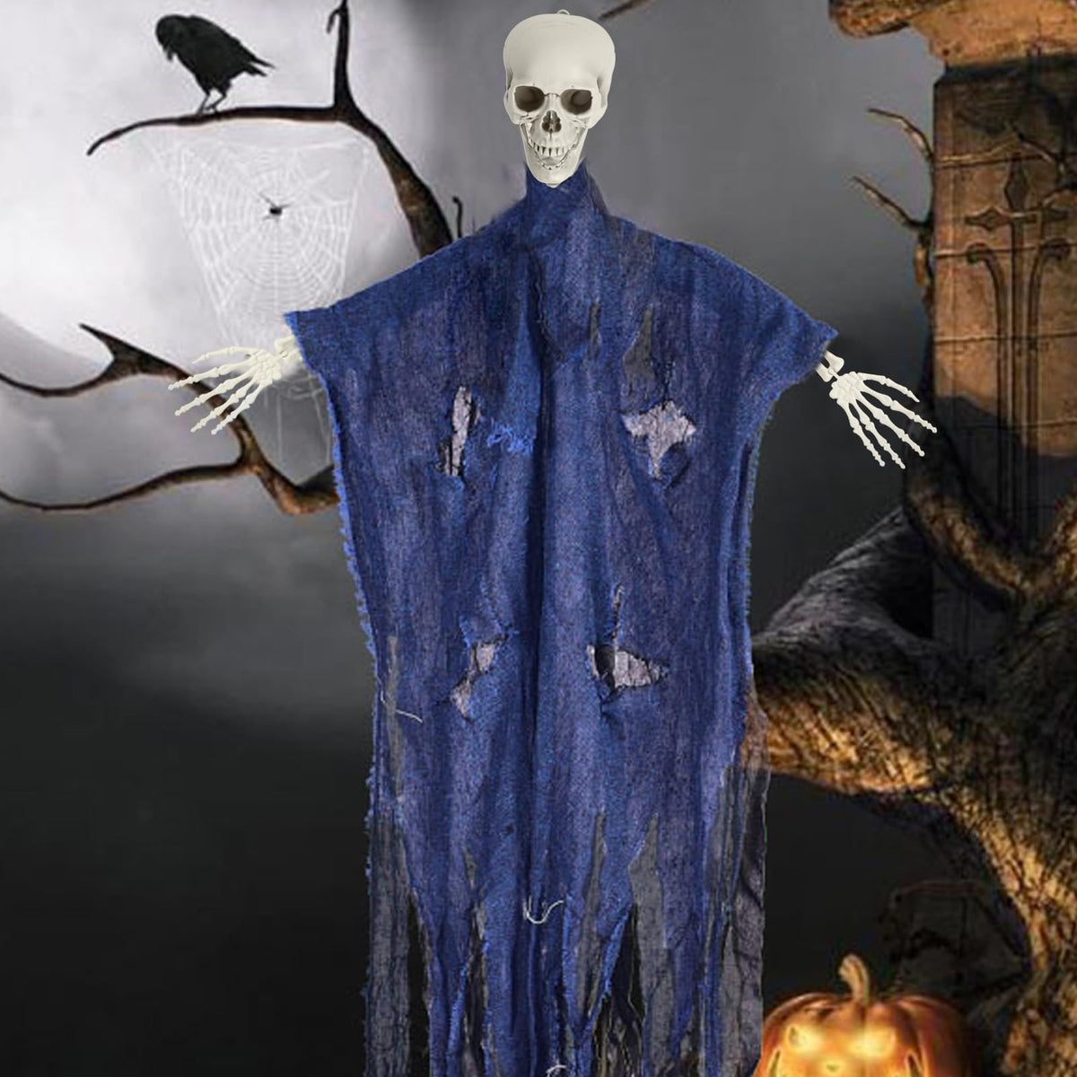 5.4FT Poseable Life Size Plastic Skeleton R4897