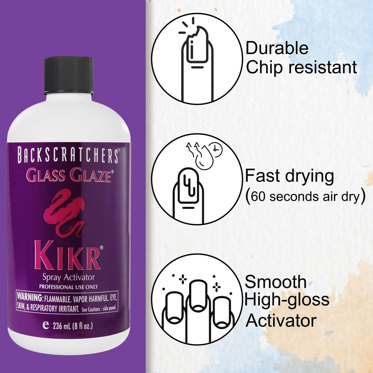 8 Fluid Ounce Glass Glaze Spray Activator F5016