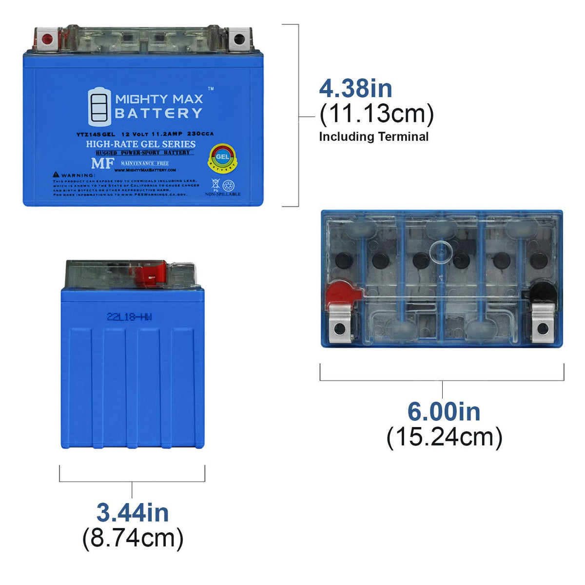 12V 11.2Ah GEL Battery K336