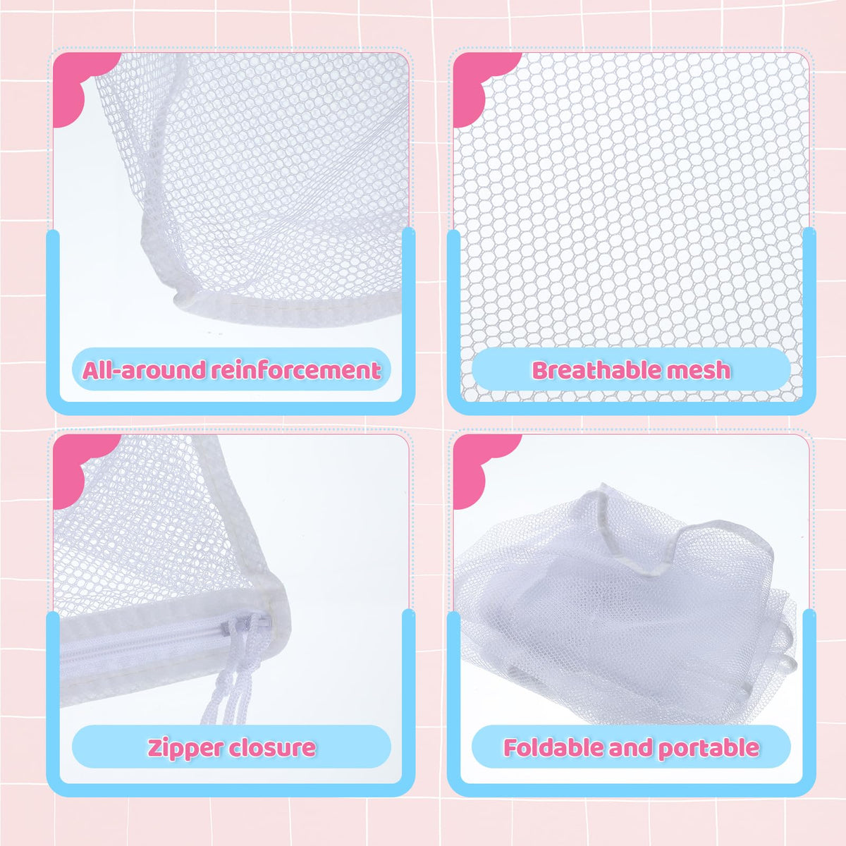 Reusable Storage Mesh Bag J7477