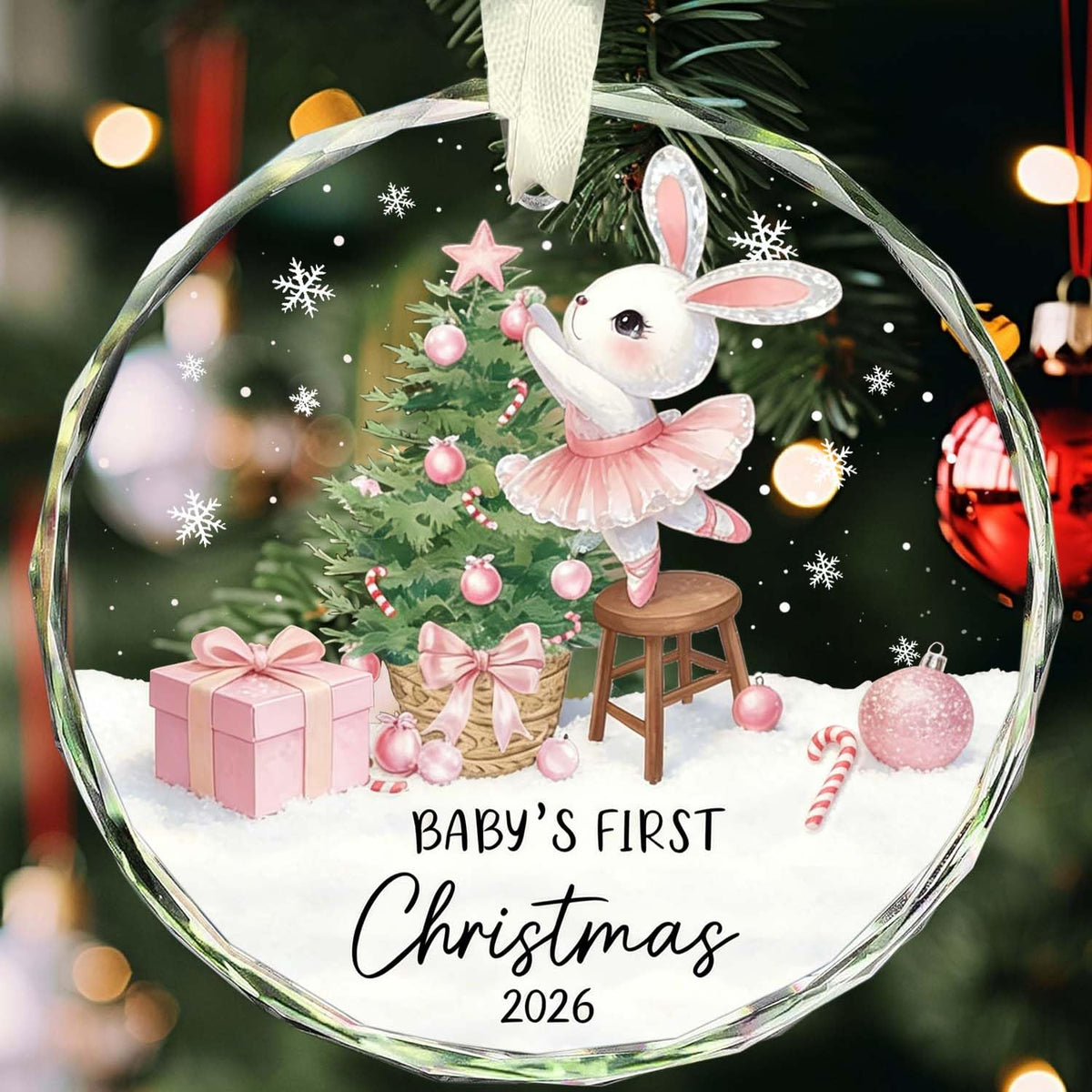 Baby Girl First Christmas Ornament J3885