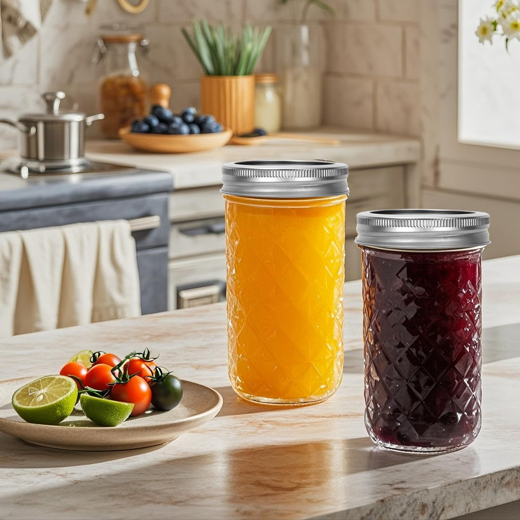 12 oz Regular Mouth Glass Mason Jar 15 Pack D226746