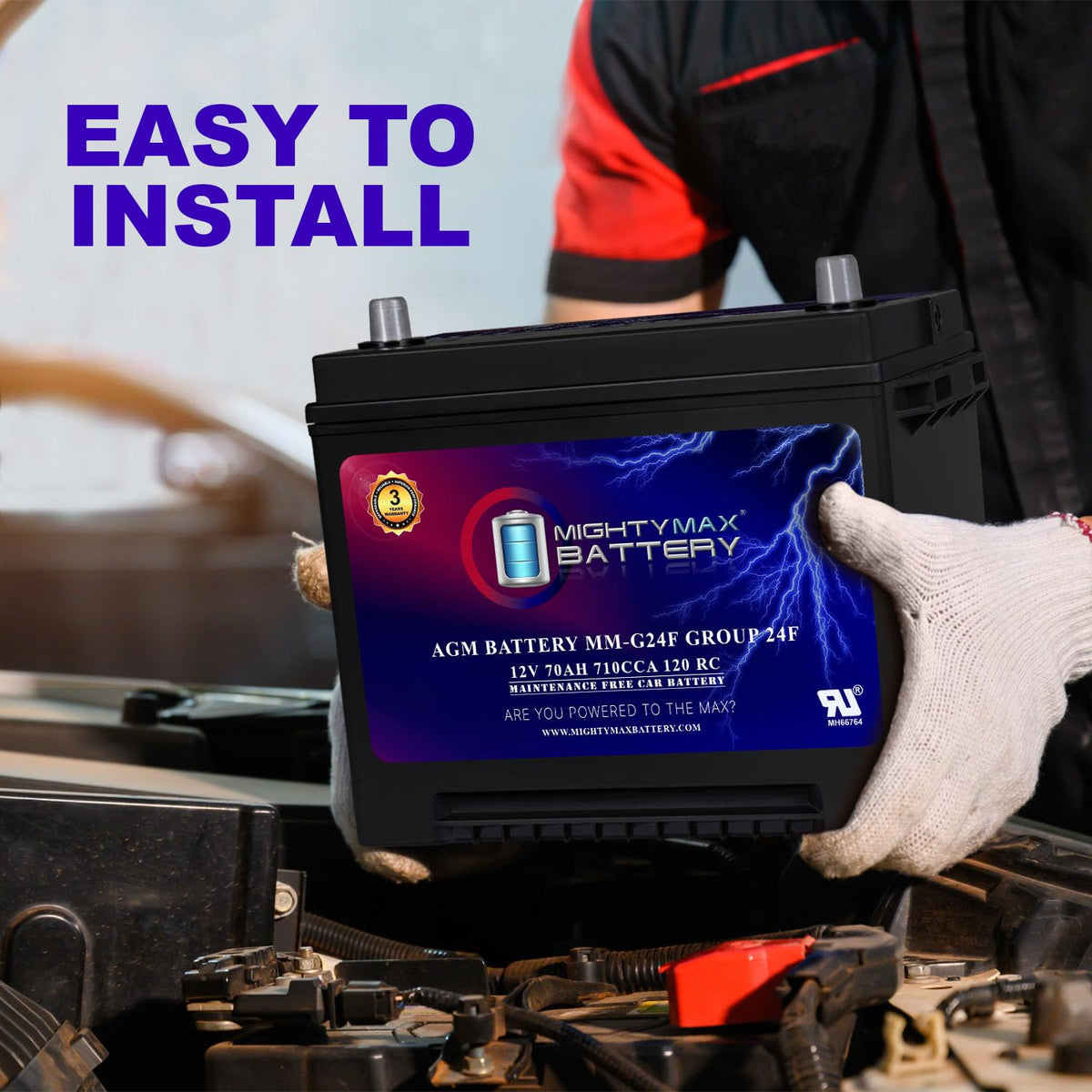 12V 70Ah AGM Replacement Battery F281