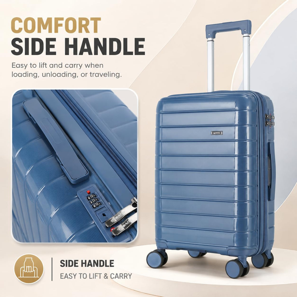 20 Inch Lightweight Hard Shell Spinner Luggage A5512