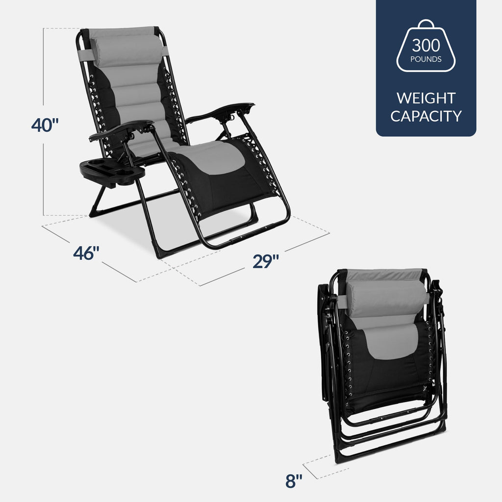 Oversized Padded Zero Gravity Chair Recliner S216