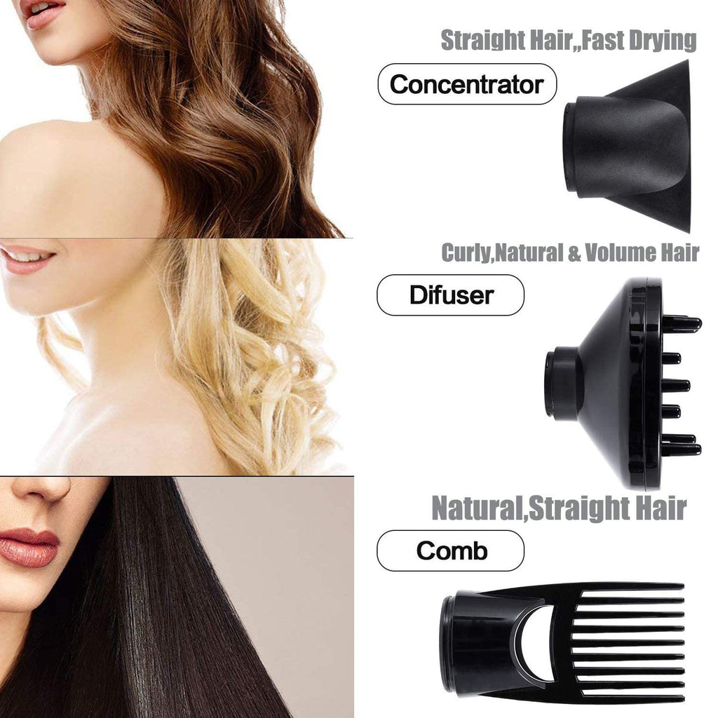 1875W Ionic Hair Dryer with Diffuser and Concentrator Z58260
