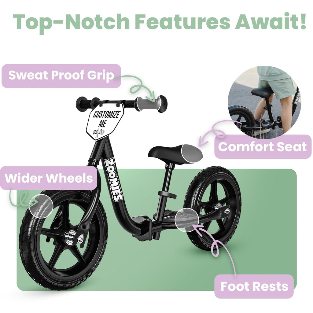 12" Toddler Balance Bike with Carrying Strap L560