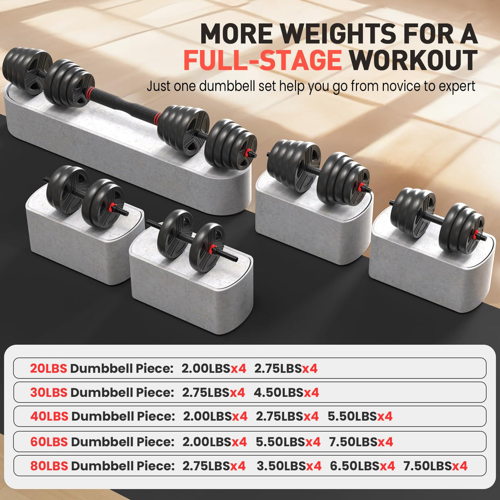 Adjustable Dumbbells Set with Connector H5767