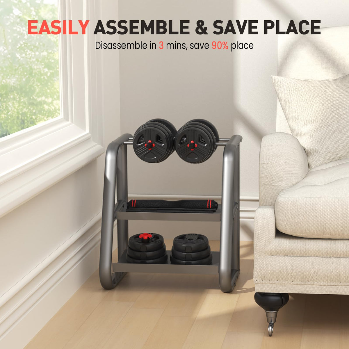 Adjustable Dumbbells Set with Connector H5767