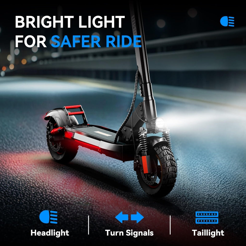 Electric Scooter with Seat 10 inch Off Road Foldable D962954