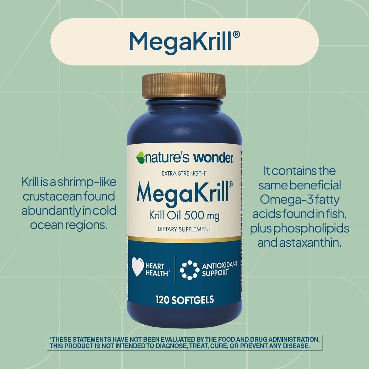 Krill Oil 500mg EPA & DHA 120 Softgels P55328