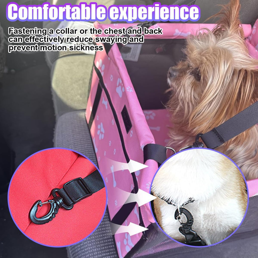 Pink Waterproof Oxford Pet Car Seat G714632