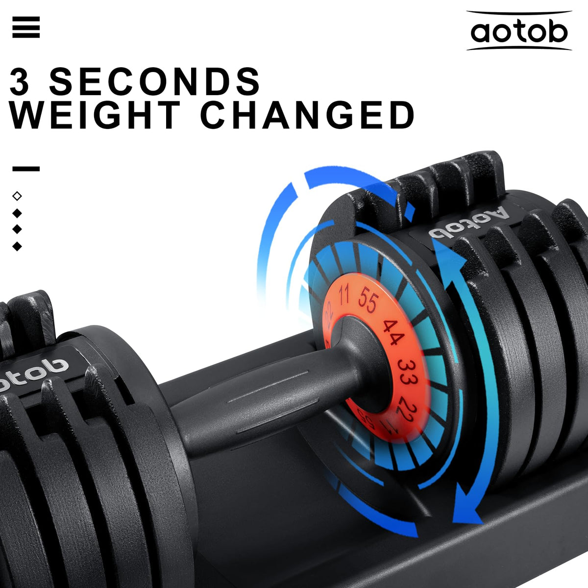 Adjustable Dumbbell Set 25/55 Lbs (Pair) H80158