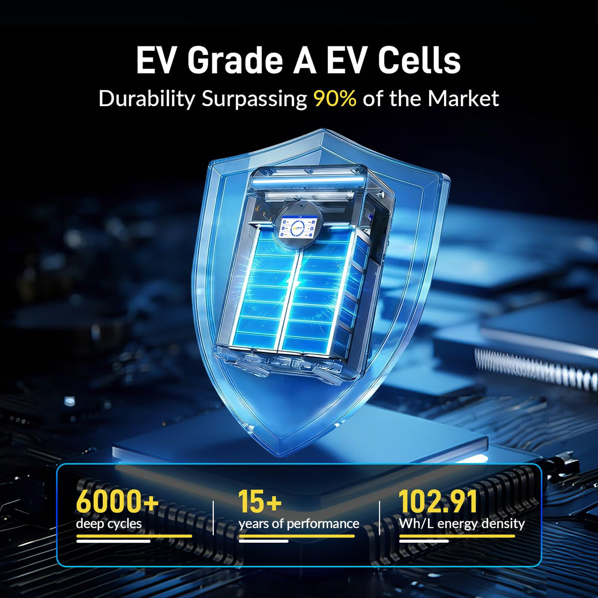 48V 100Ah LiFePO4 Lithium Battery with Bluetooth L81965