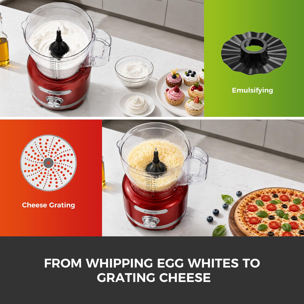 16 Cup Red Food Processor B1817