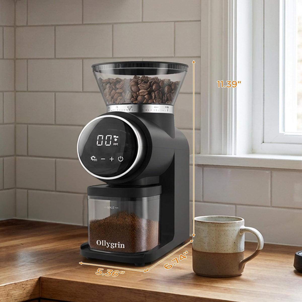 Conical Burr Electric Coffee Grinder with 30 Settings V765