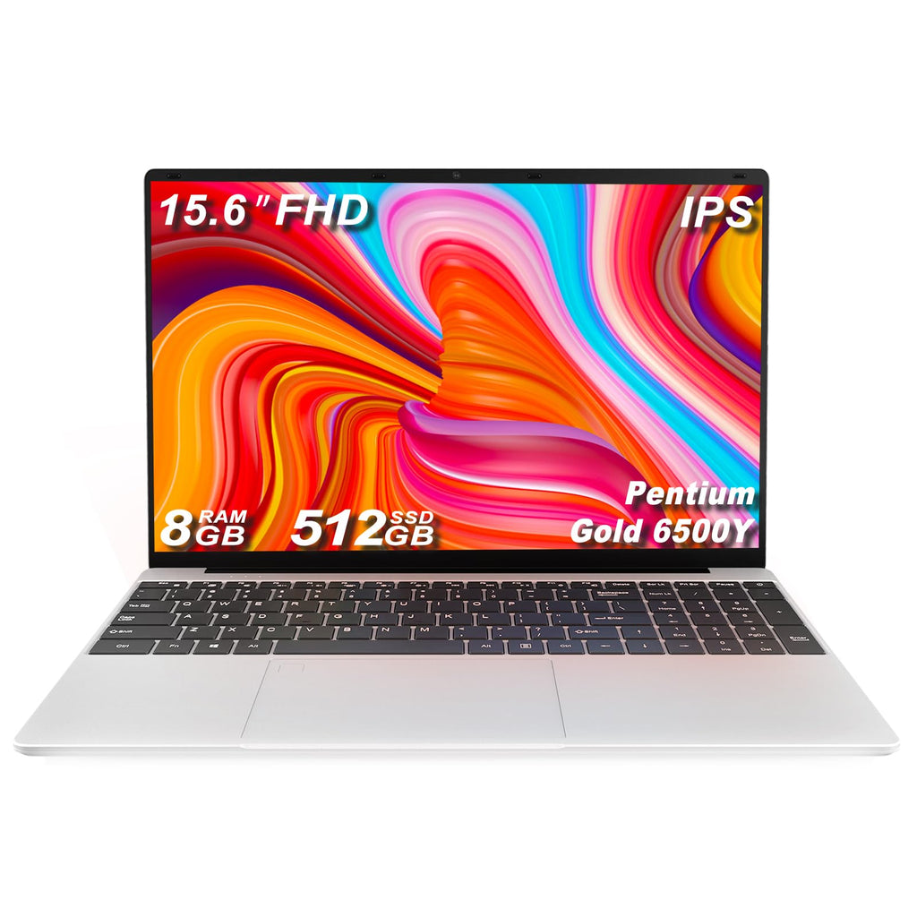 15.6 Inch Laptop 8GB RAM 512GB SSD 1080P FHD IPS O7376