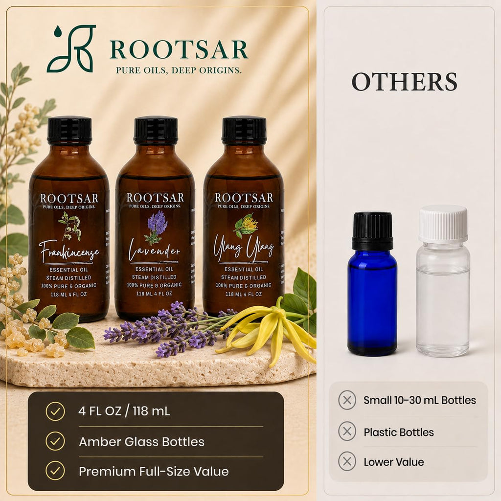 3 Pack Lavender Ylang Ylang Frankincense Essential Oils 4 Fl Oz N985
