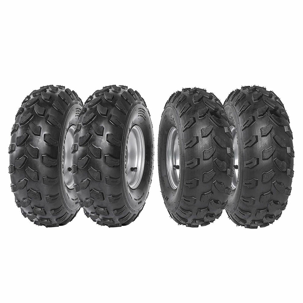 19x7-8 8 Inch All Terrain Tubeless Tire Wheel Assembly 4 Pack E699
