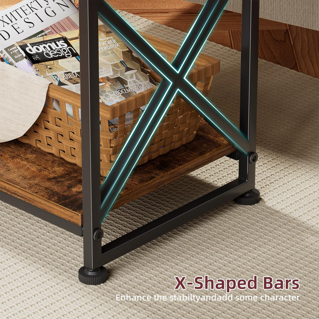 3 Tiers Open Shelves Side Table X633