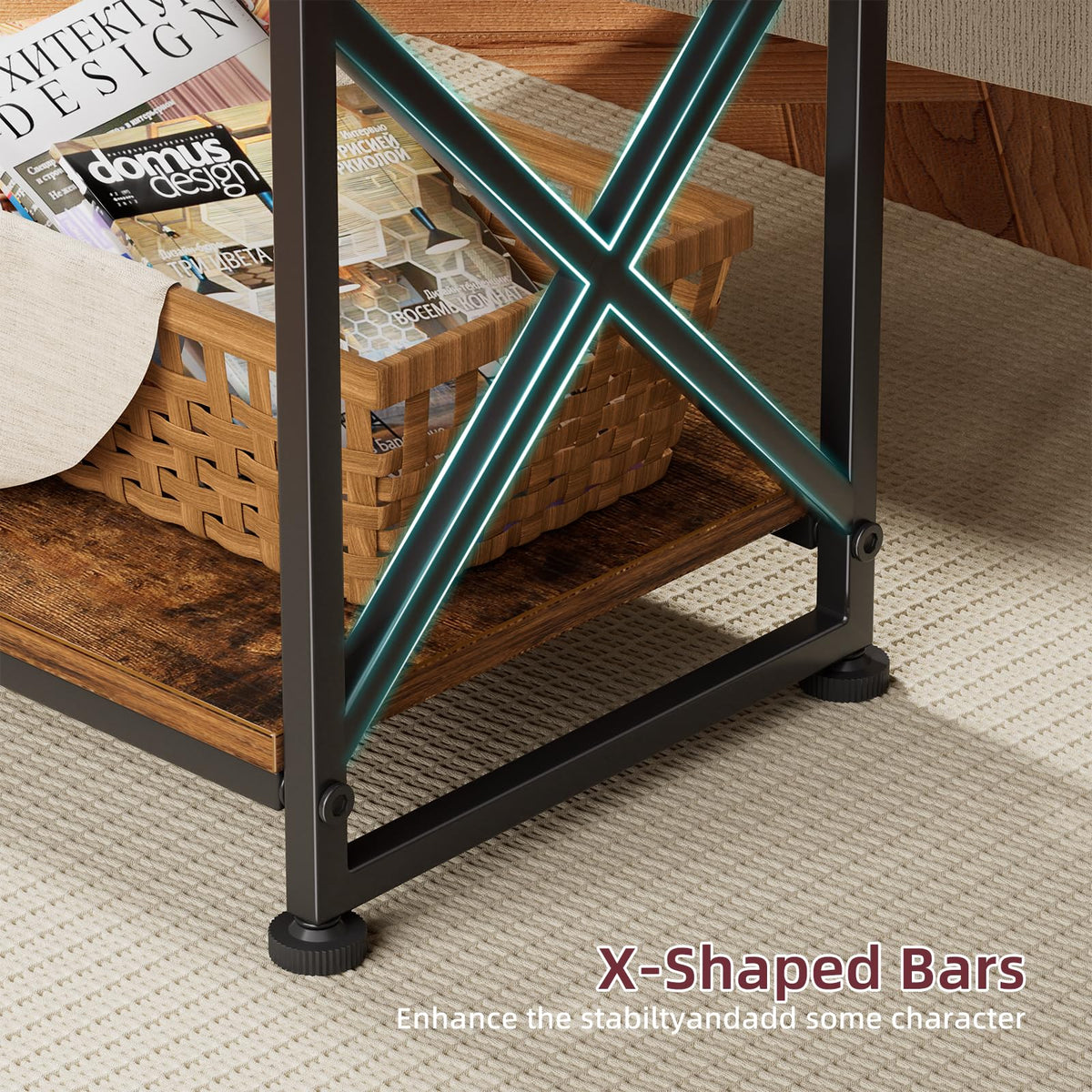 3 Tiers Open Shelves Side Table X633