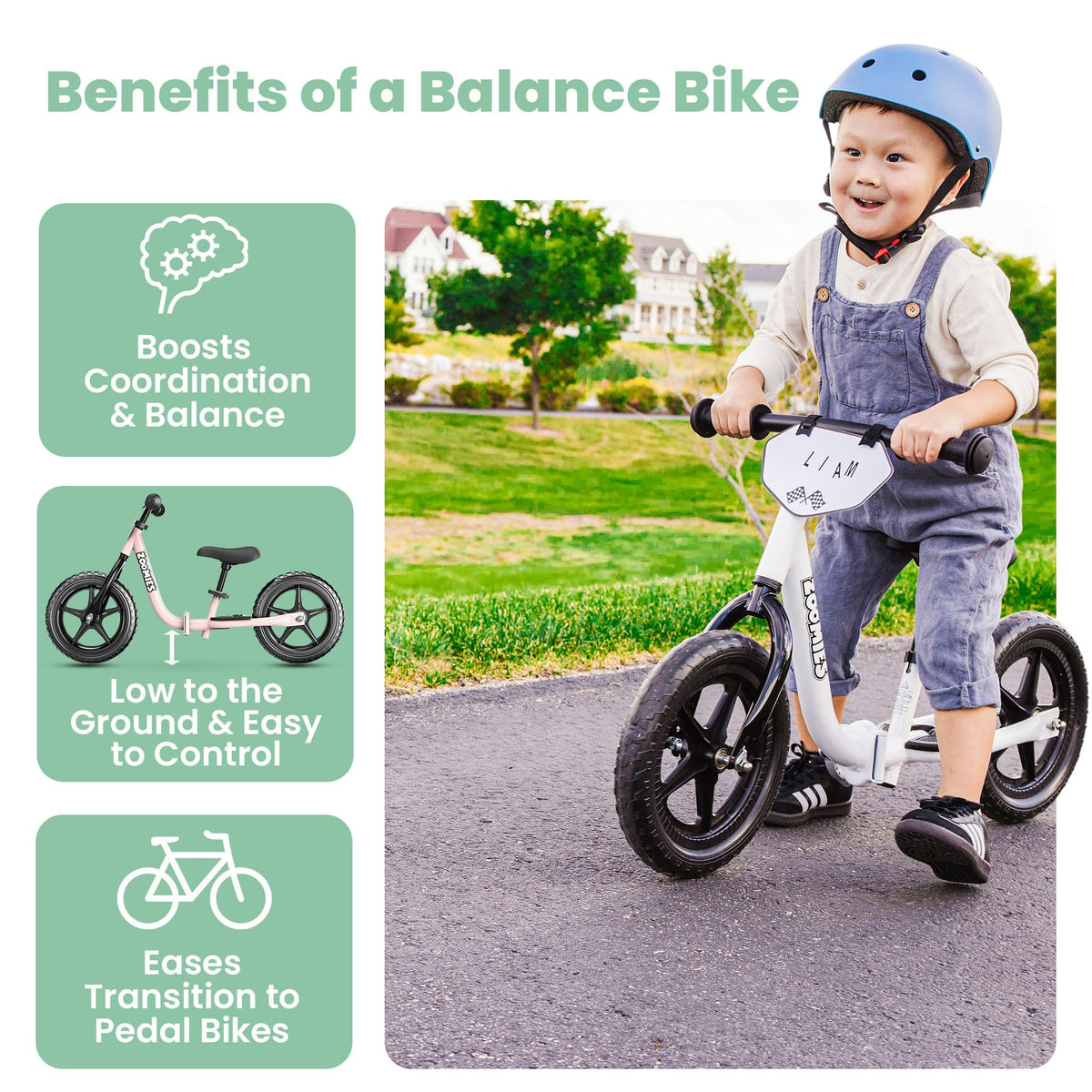 12" Toddler Balance Bike with Carrying Strap L560