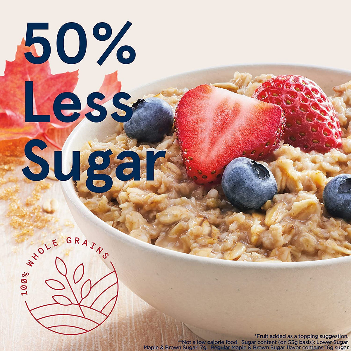 Instant Oatmeal Maple & Brown Sugar 1.19 Oz Pack of 44 Z341694