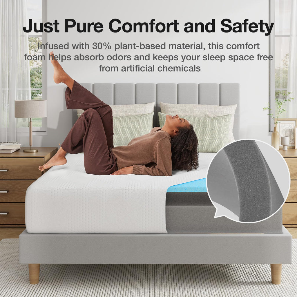 10 Inch Gel Memory Foam Full Mattress Q344