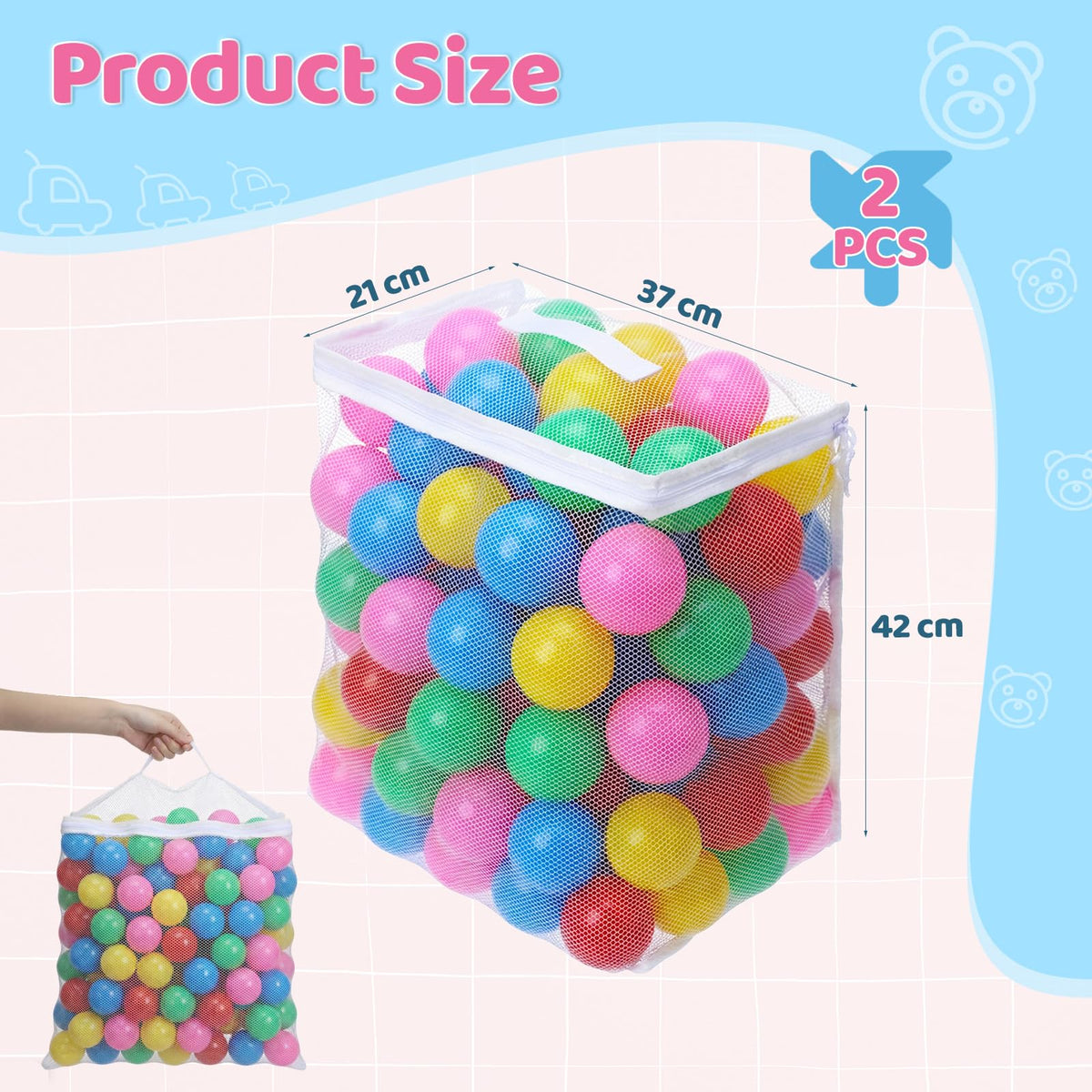 Reusable Storage Mesh Bag J7477