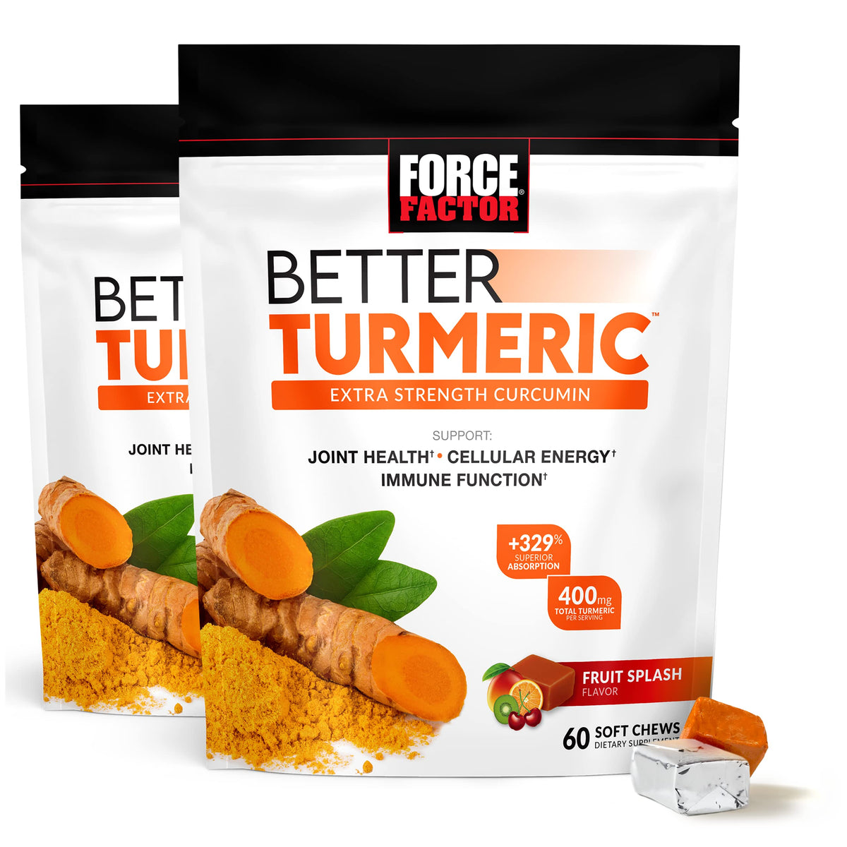 Turmeric 120 Soft Chews & Beets 60 Soft Chews Bundle W836557