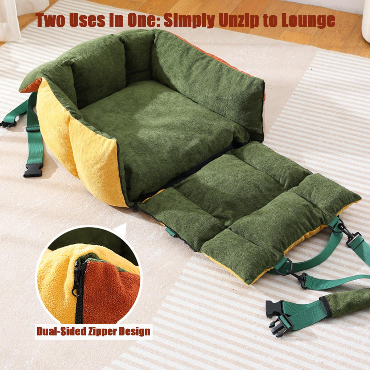2-in-1 Dog Car Seat for Small Dogs H302
