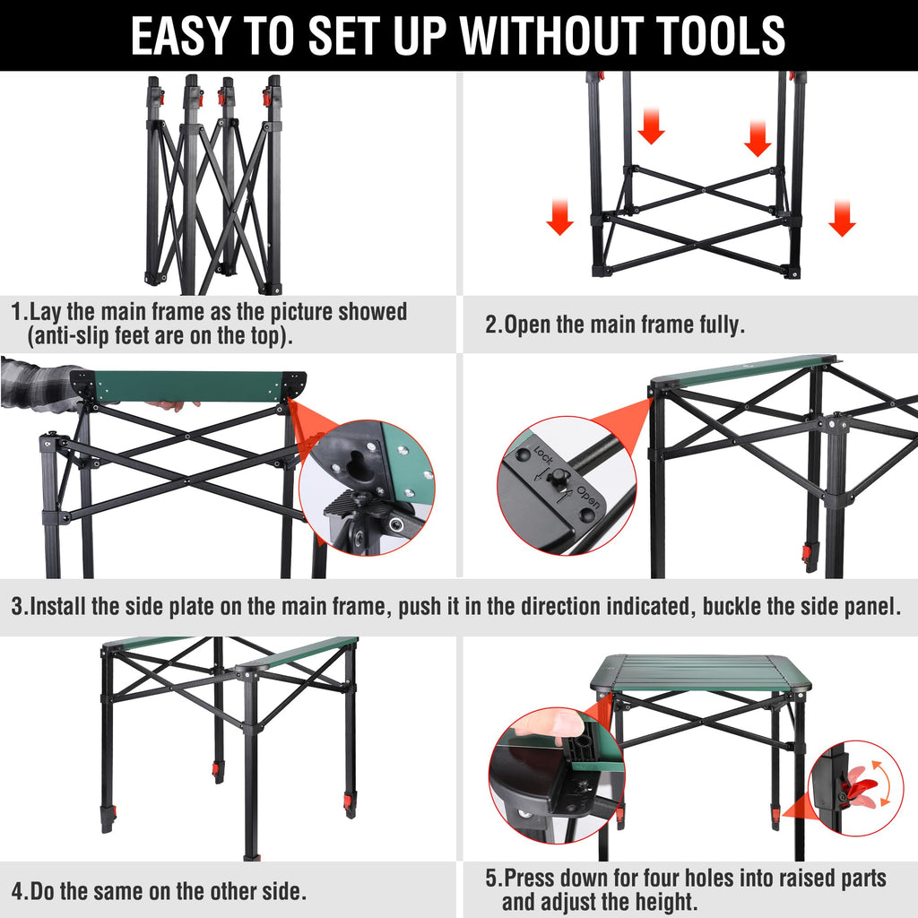 Folding Camping Aluminum Table N7359