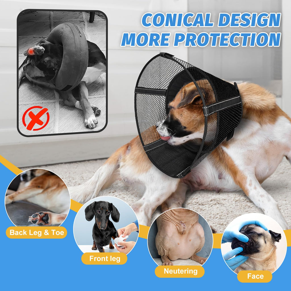 Mesh Dog Cone Collar Soft P213