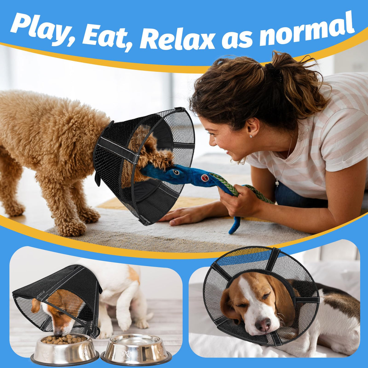 Mesh Dog Cone Collar Soft P213