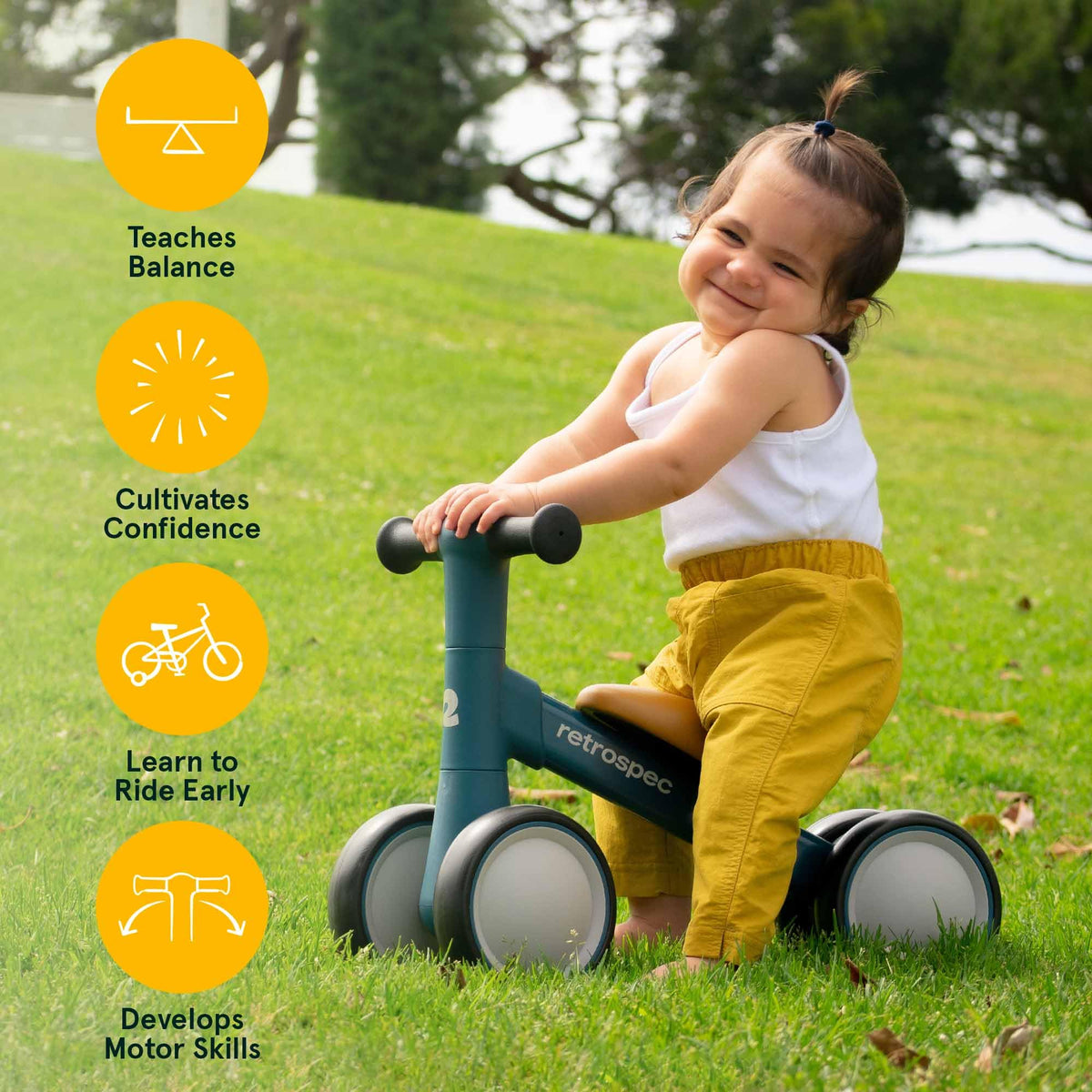 Baby Walker Balance Bike with 4 Wheels S742