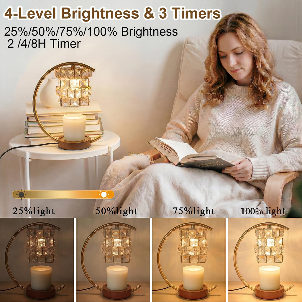 Candle Warmer Lamp with Timer Dimmable Wax Warmer G6479