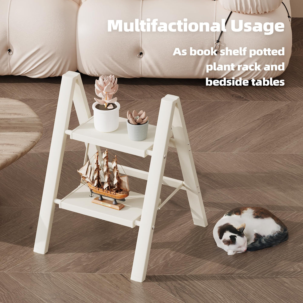 Aluminum Foldable 2 Step Stool C1140