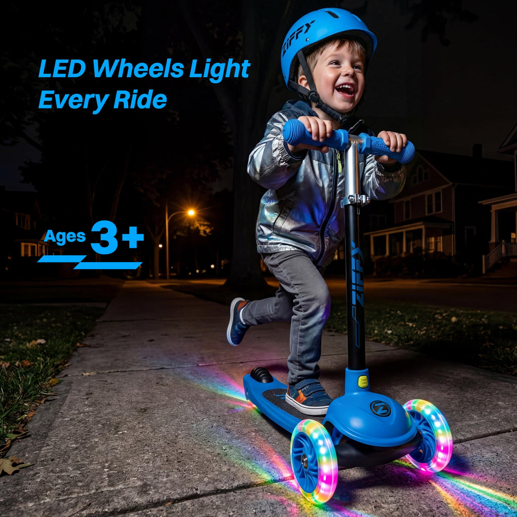 Multicolor 3 Wheel Scooter with LED Light-Up Wheels H275715