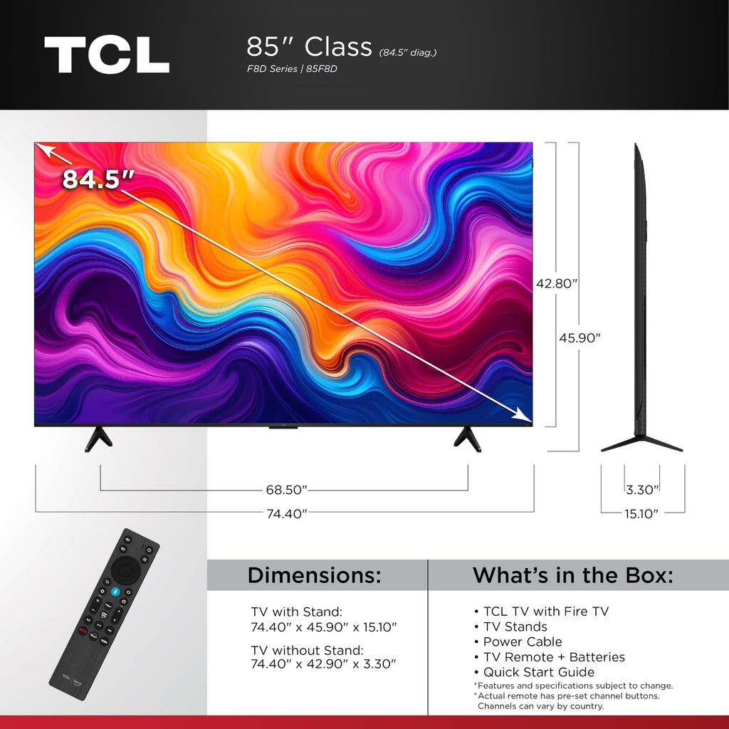 85-Inch 4K QLED Smart TV G23067