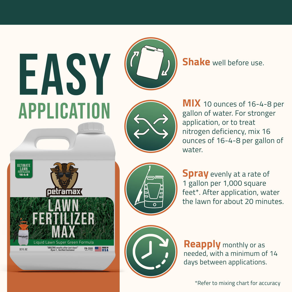 Liquid Lawn Fertilizer Concentrate 16-4-8 32 oz J93057