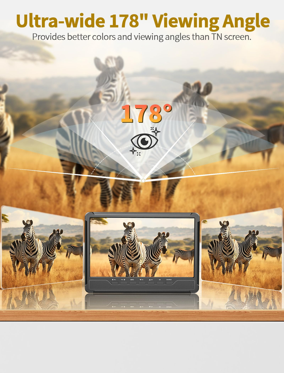 10.7" IPS Flat Screen TV J93466