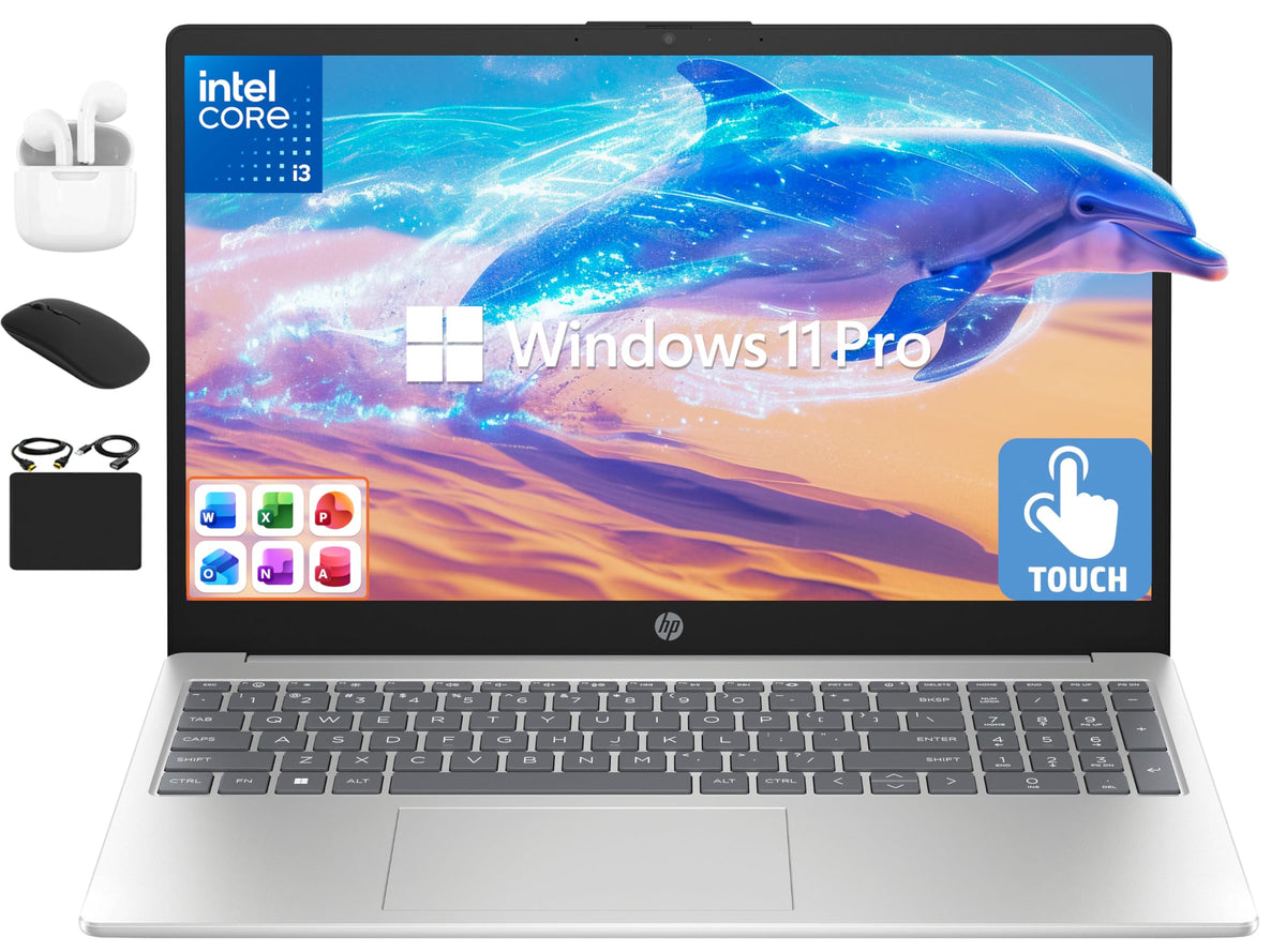 15.6" Touchscreen Laptop 16GB RAM 1.5TB Storage Intel i3 Win 11 Pro S5256