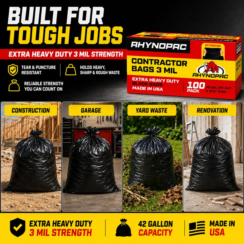 42 Gallon 3 Mil Contractor Trash Bag B11099
