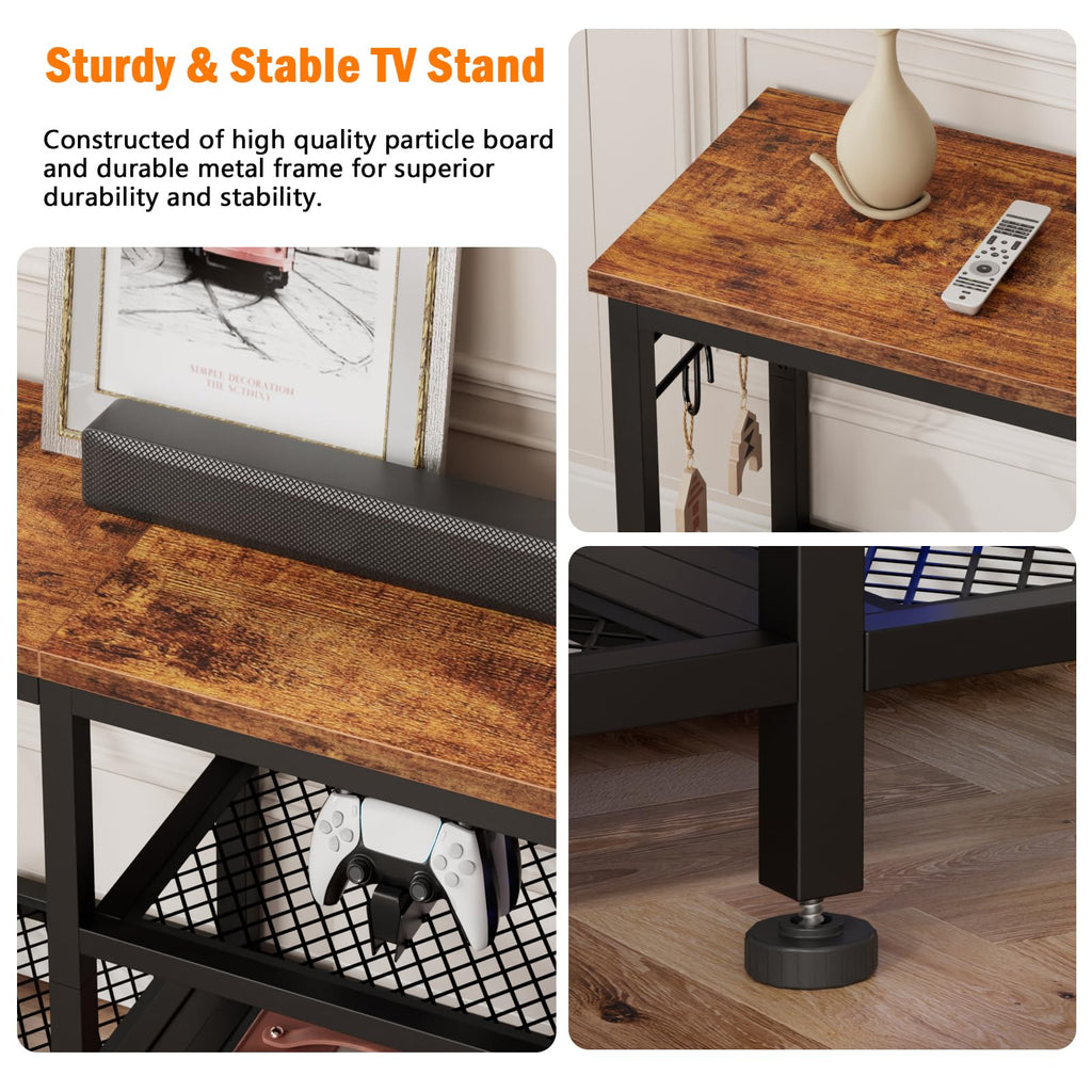 TV Stand with Open Shelves O9697