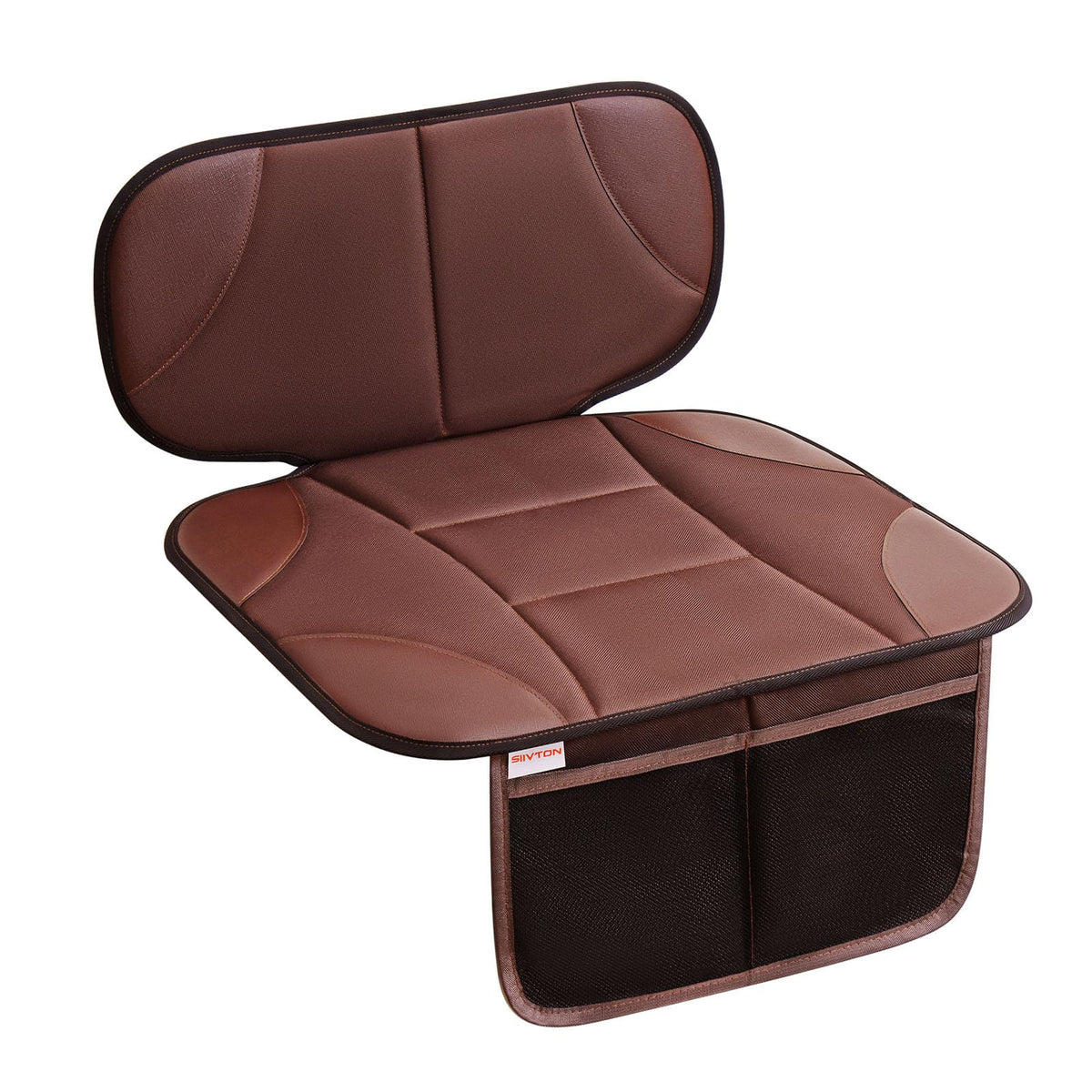 Car Seat Protector with 2 Storage Pockets, Black V3562