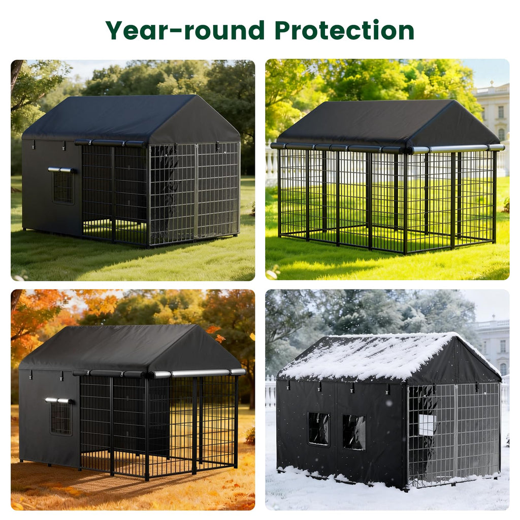 8x4x6ft Waterproof Dog Kennel Cover X476