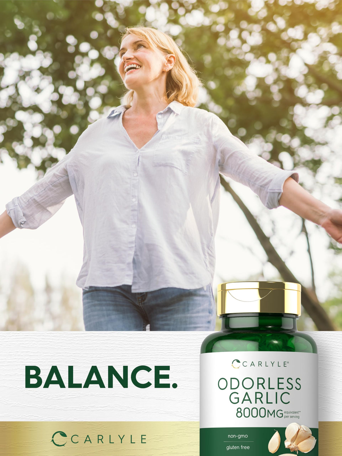Odorless Garlic Softgels Supplement 300 Count J85668
